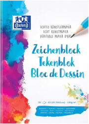 OXFORD Bloc de desen A3, OXFORD, 20 file-120g/mp - velin - coperta carton (OX-100050301)