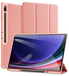 Dux Ducis Unid Tok Álló, Textil Hatású (Aktív Flip, Oldalra Nyíló, Trifold, Asztali Tartó, Ceruza Tartó) Rózsaszín Samsung Galaxy Tab S9 Wifi (Sm-X710), Galaxy Tab S9 Fe Lte (Sm-X516), Gala