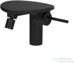 Laufen ADA bidé csaptelep polccal, click-clack leeresztővel, PVD matt fekete/matt fekete HF506710513060 (HF506710513060)