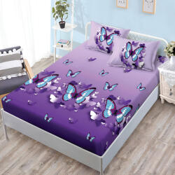 EmonaMall Долен чаршаф с ластик и две калъфки (за матрак от 160x200 до 180x200) EmonaMall, 3 части - Модел S18657 (S18657-66666L)