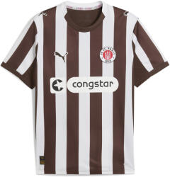 PUMA Férfi Futball Rövid Ujjú Póló 25/26 Heimtrikot Espresso Brown White PUMA barna|fehér