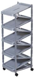 4home Pantofar Zip 10 gri, 36 x 30 x 94 cm, gri Pantofar