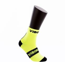 VIBORA Fluorescent Yellow And Black Vibor-a Kait Crew Socks 35 sárga