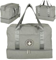  Utazótáska 39 x 18 x 30 cm szürke (KX3394)