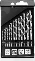 GRAPHITE Fémfúró Készlet 13 részes HSS-G 2-8mm 54T940 (54T940)