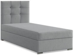 GreenSite Elda Egyszemélyes Ágy, Szövet, Ágyneműtartóval, Szürke