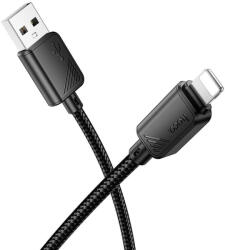  Cable USB A to Lightning Hoco 2, 4A 1 m X113 black (6942007646116)