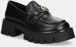 MICHAEL Michael Kors bőr mokaszin Mandy fekete, platformos, 40T5MAFP1L. 001 - fekete Női 40