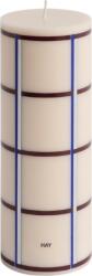 HAY Lumânare Coloană M, crem, bordo, argintiu (AB401-A602-AU42)