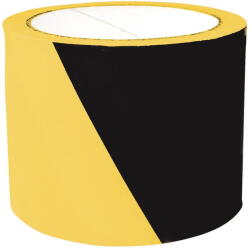 Office Products Banda pentru avertizare 75mm x 100m, 30 microni, Office Products Safety Warning - negru/galben (OF-15093011-06)