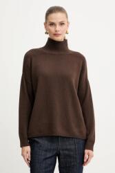 LIU JO gyapjú pulóver barna, garbónyakú, MF5059 MS009 - barna XL