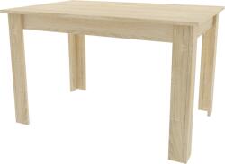  UMEKO étkezőasztal sonoma tölgy dekorációval 120x80