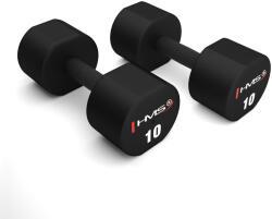 HMS Súlyzók poliuretán TPU anyagból (2db) HMS HPT fekete|szürke - decathlon - 79 276 Ft