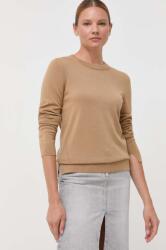 HUGO BOSS gyapjú pulóver könnyű, női, bézs - bézs XS