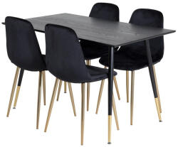  Étkezőgarnitúra Dallas 1693 (Fekete)