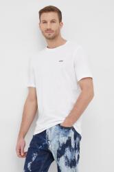 HUGO pamut póló fehér, férfi, sima, 50466158 - fehér S