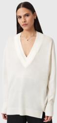 AllSaints pulóver gyapjúkeverékből BERN könnyű, fehér, W050KD - fehér M