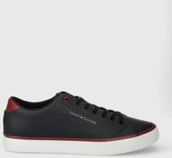 Tommy Hilfiger bőr tornacipő TH HI VULC CORE LOW LEATHER ESS sötétkék, férfi, FM0FM05041 - sötétkék Férfi 43