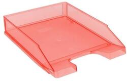 Tip Top Office PP A4-es tárolófiók - piros, átlátszó