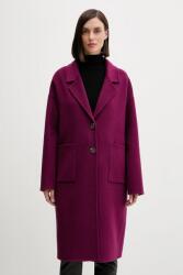 Benetton gyapjú kabát lila, 28F7DN082 - lila M