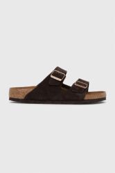 Birkenstock papucs velúrból Arizona barna, férfi, 1027077 - barna Férfi 43