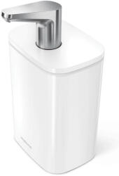 simplehuman Dozator Simplehuman sapun si dezinfectant Pulse - 473 ml, otel alb