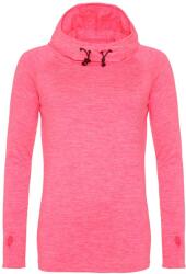 Just Cool Női kapucnis pulóver magas gallérral Cool - Rózsaszín melírozott | S (JC038-1000209689)