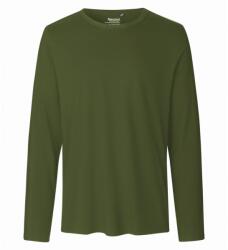 Neutral Hosszú ujjú férfi póló organikus Fairtrade biopamutból - Military | XL (NE-O61050-1000133216)