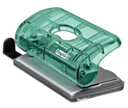 Rapid Lyukasztó, mini, kétlyukú, 10 lap, RAPID, Colour` Ice, zöld
