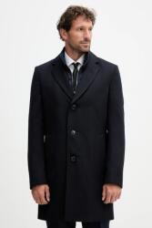 HUGO BOSS gyapjú kabát sötétkék, 50551117 - sötétkék 50