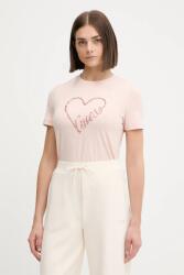 Guess t-shirt LOVE narancssárga, V5BI13 J1314 - narancssárga XL