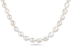 Heratis Forever Gyöngy nyaklánc gyémántokkal Dayana, 14 karátos arany kombináció IZBR1491N