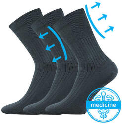 Boma zokni Healthy sötétszürke 3 pár 43-45 102180 (102180)