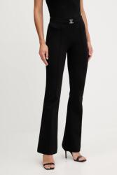 Liu Jo nadrág fekete, közepes derékmagasságú trapéz, MF5143 J9189 - fekete 36