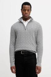 Tommy Hilfiger pamut pulóver könnyű, bézs, MW0MW36532 - szürke S