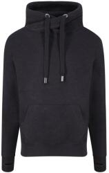 Just Hoods Hanorac fără fermoar cu guler modern - Negru prespălat | 2XL (JH021-1000289681)
