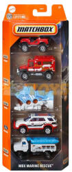 Mattel Set 5 mașinuțe metalice MBX Marine Rescue JBX29 - Mattel (JBX29)