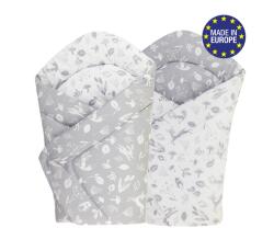 Bomimi Wrap puha kétoldalas ANIMALS, SZÜRKE