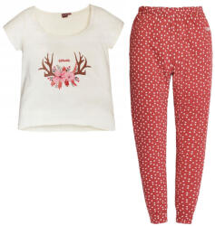 Sun City Ushuaia Szarvas Tiny Flowers női pizsama M 85SNXUSRH072BM (85SNXUSRH072BM)