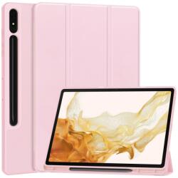  LEATHER Flip din PIELE pentru Samsung Galaxy Tab S9+ / S10+ roz