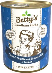 Betty's Macskatáp - Csirke és pisztráng borágóolajjal - 400 g