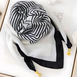  TH-38916 Kendő - Fekete / Fehér