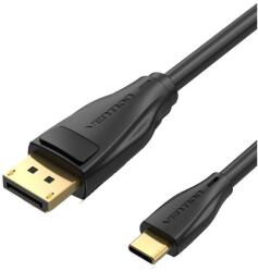 Vention Cablu video Vention, USB Type-C(T) la DisplayPort(T), 1m, rezolutie maxima 8K la 60Hz/4K la 120Hz, conectori auriti, cupru, invelis PVC, negru, CGYBF (timbru verde 0.18lei) - 6922794756021 (CGYBF)