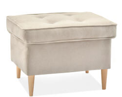 VOX bútor MALMO puff, homokszínű-bükk