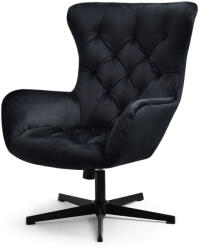 Vox bútor ARON forgófotel, fekete velúr