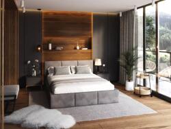 VOX bútor Crocus franciaágy 140x200 Paris Anthracite