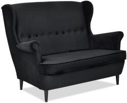 VOX bútor MALMO szalonkanapé, fekete-fekete