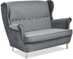 VOX bútor MALMO szalonkanapé, szürke-bükk