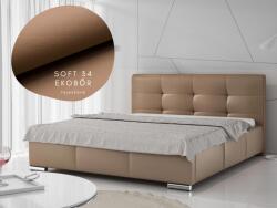 VOX bútor Lecce franciaágy 200x200, tejeskávé, raktárról