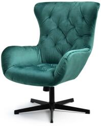 Vox bútor ARON forgófotel, zöld velúr